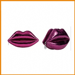 Leather Coin Purse Lip Shape